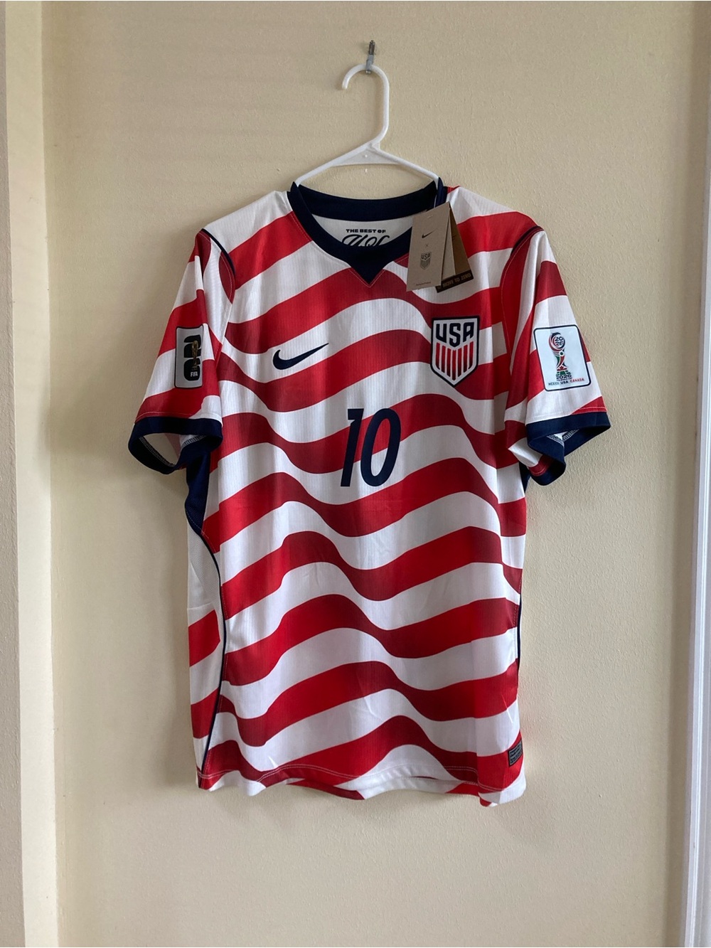 Nike USA Home Soccer Jersey #10 Pulisic